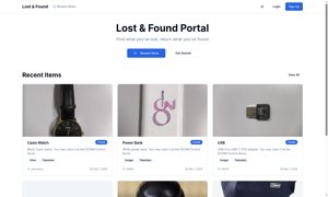 Lost & Found Portal